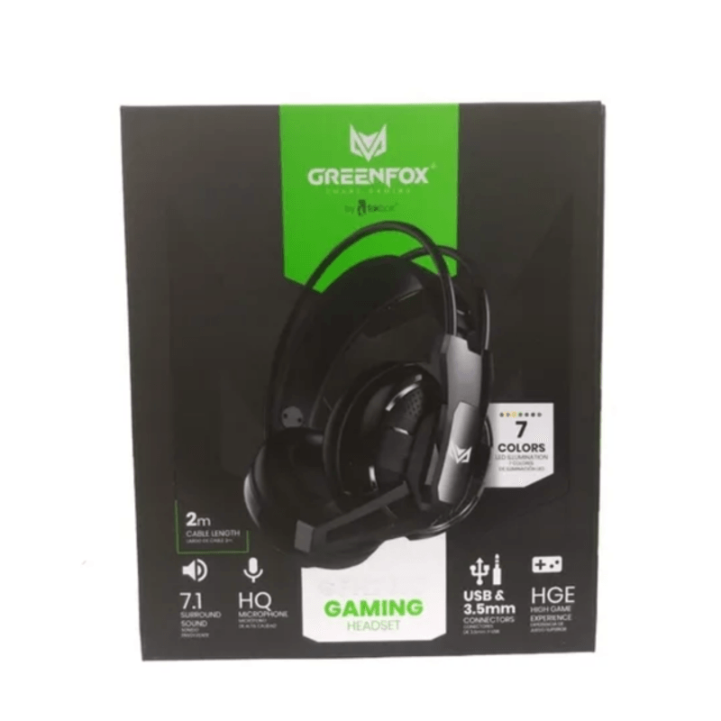 Auriculares-Gamer-Greenfox-GFH2000-Negro