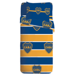 Juego-De-Sabanas-Boca-Junior-1-1-2-Plazas-Diseño-Azul-y-Oro