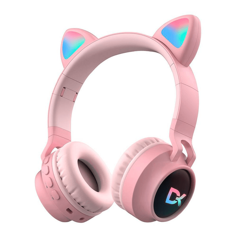 Auricular-Inalambrico-Dekkin-Kitty-Cat-Beat-Rosa